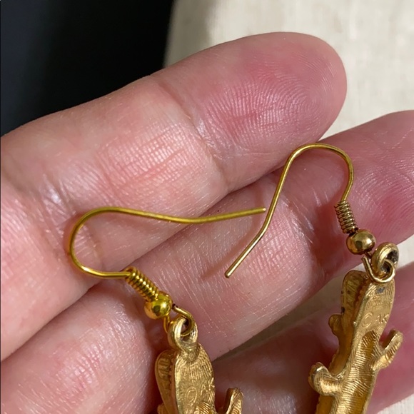 🖤VTG💕AK crocodile 🐊 earrings - Picture 8 of 11